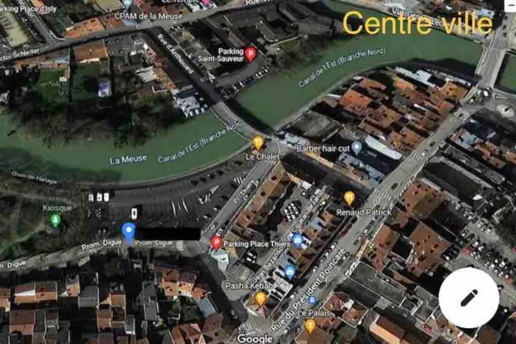 Le Petit Kiosque - Terrasse Parking & Local Velo Apartment Verdun-sur-Meuse Екстериор снимка
